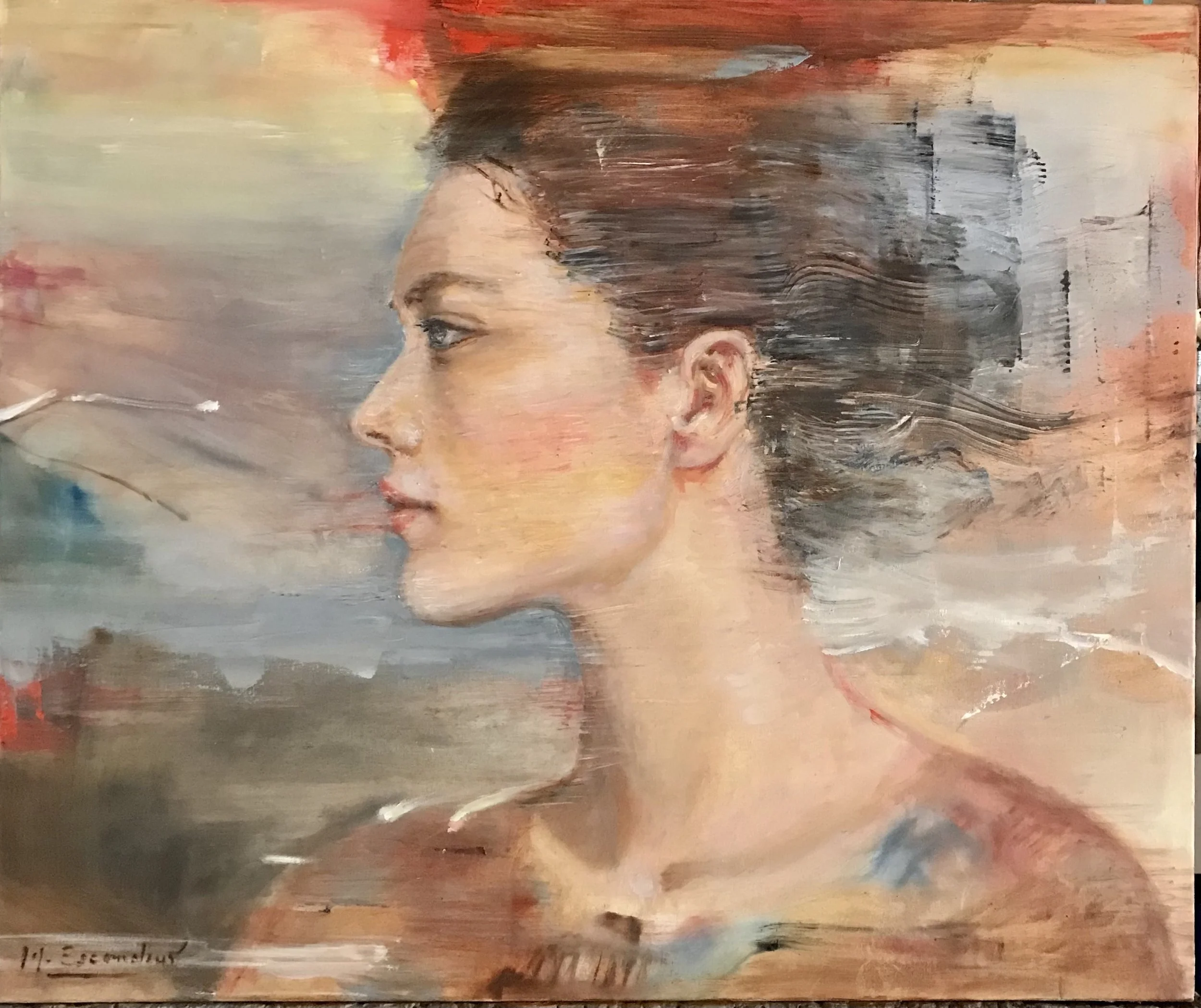 Profile of a Woman by Martha Escondeur