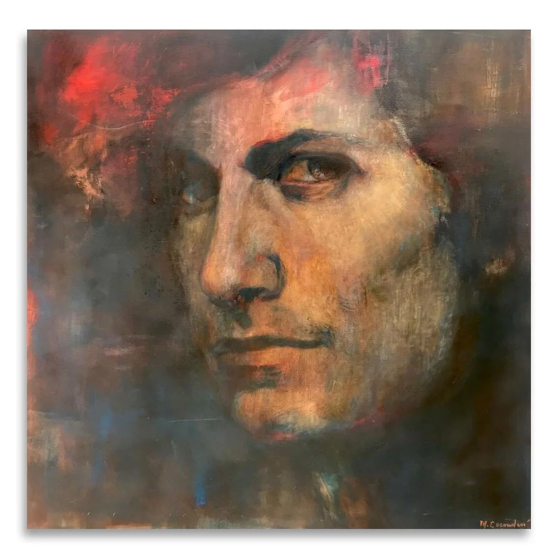 Contemplative Man by Martha Escondeur