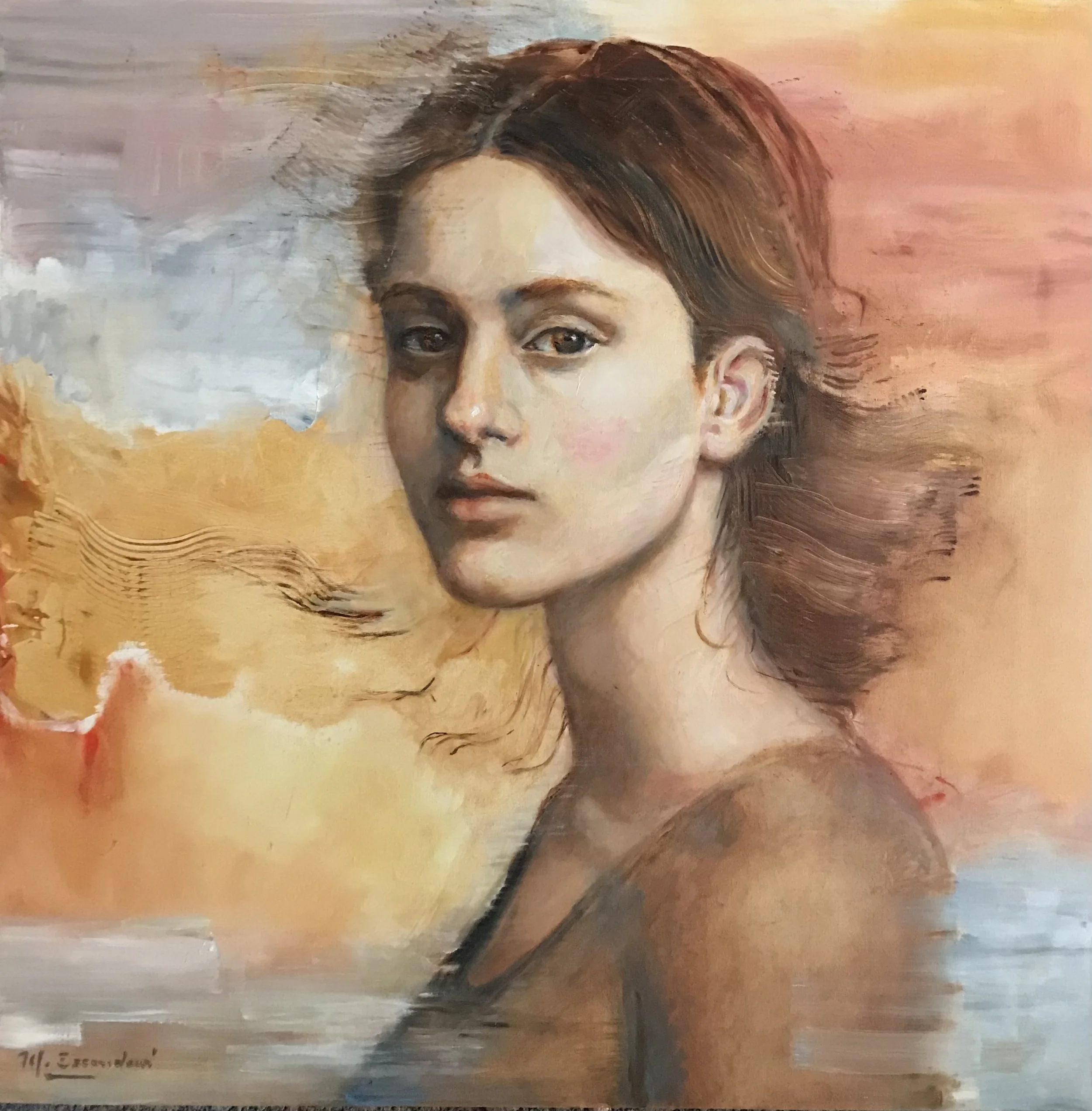 Portrait of a Young Woman by Martha Escondeur