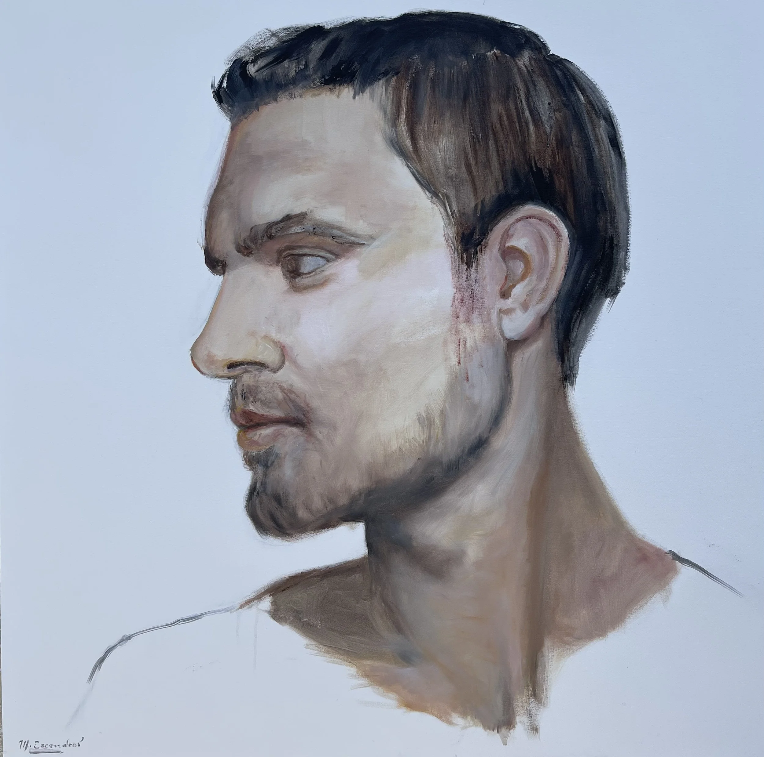 Profile of a Young Man by Martha Escondeur