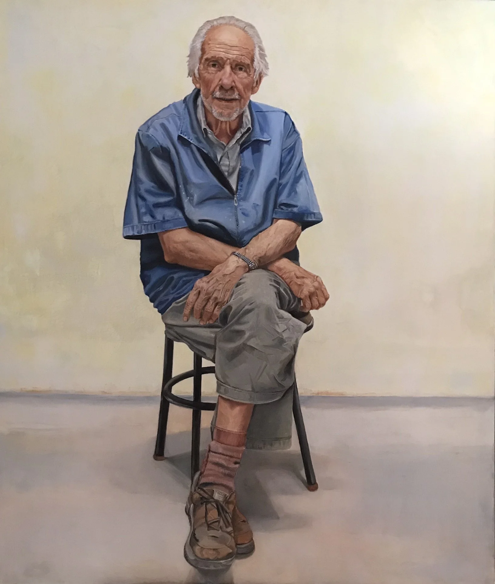 Seated Elderly Man by Martha Escondeur