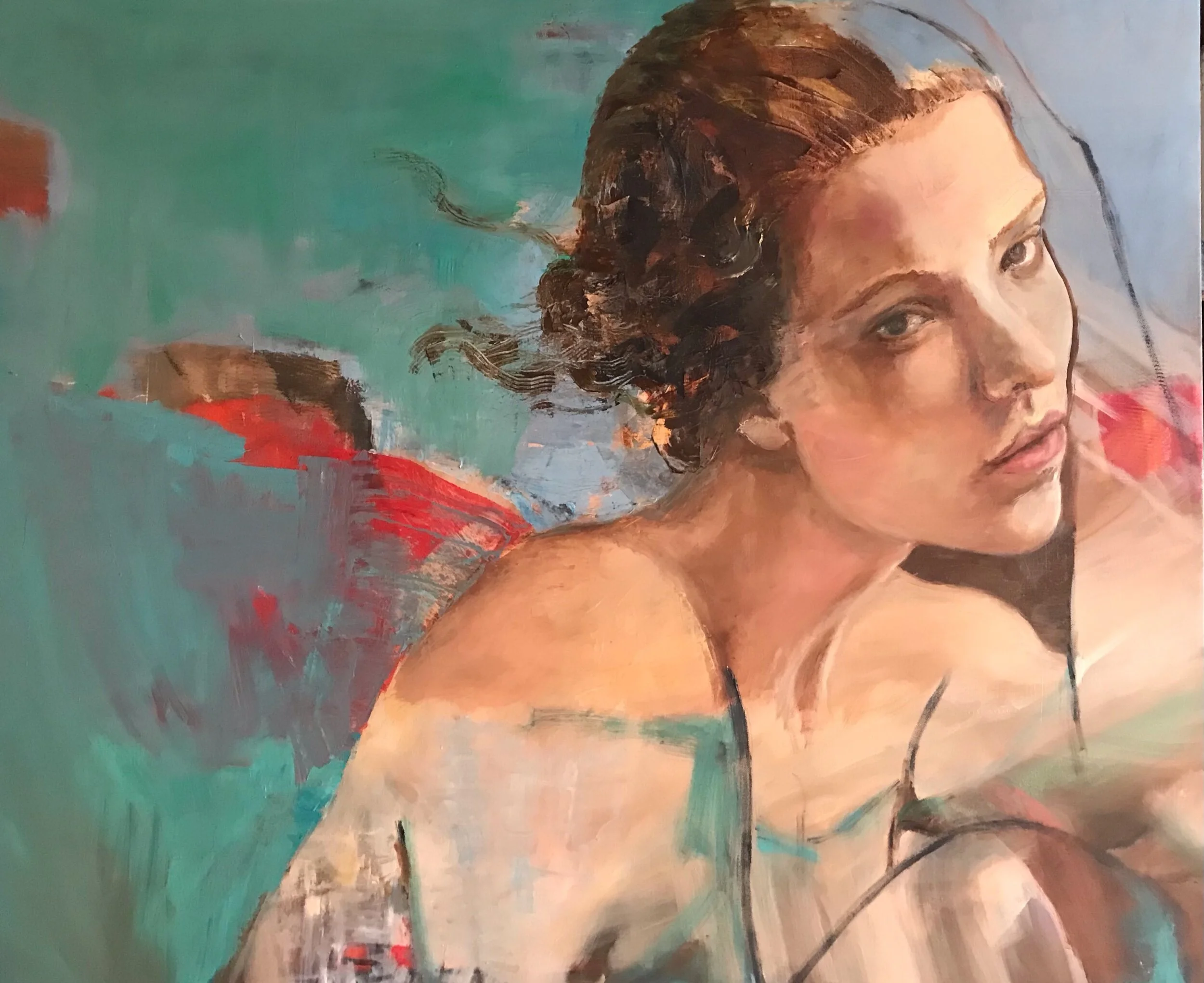 Contemplative Woman by Martha Escondeur