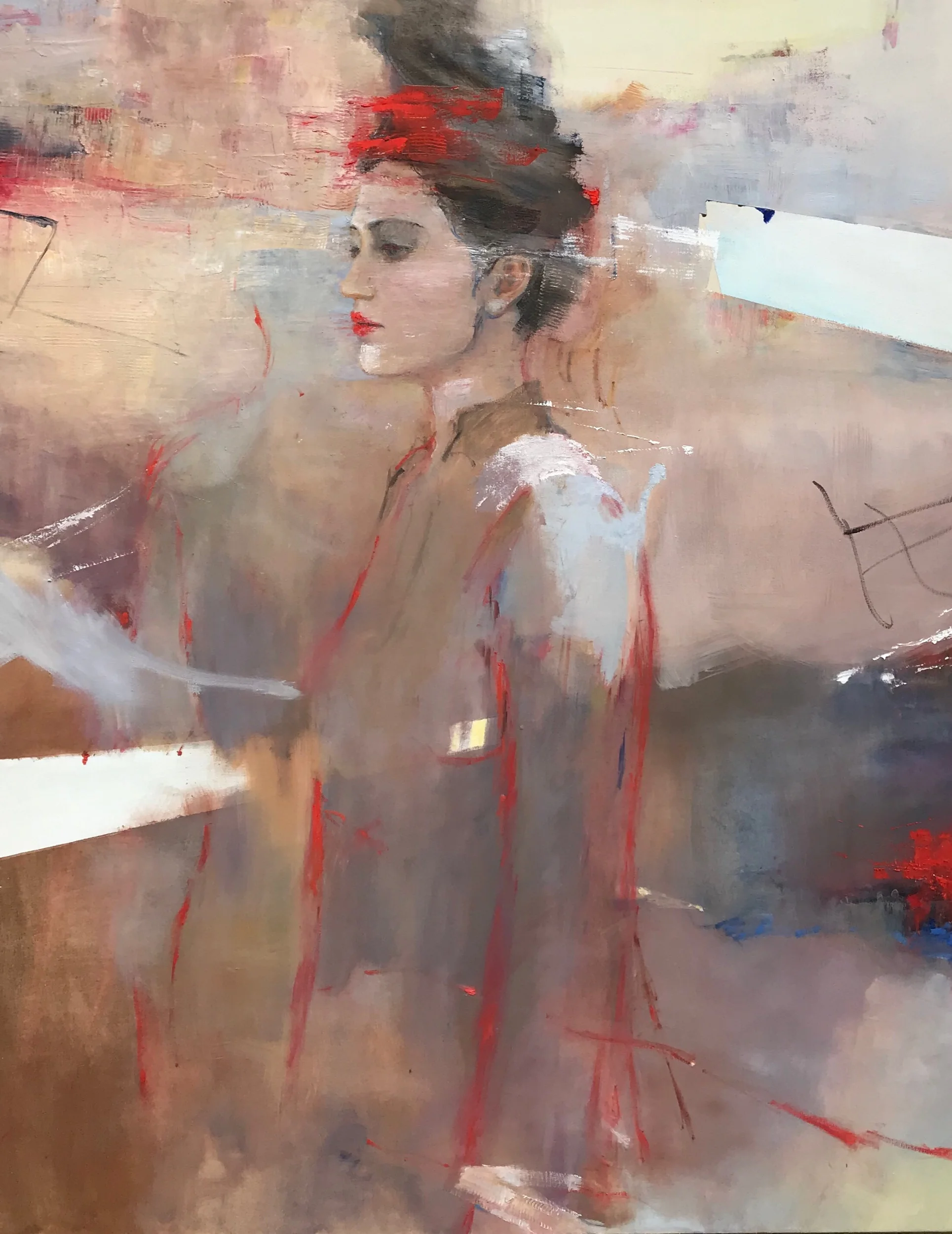 Abstract Woman in Profile by Martha Escondeur